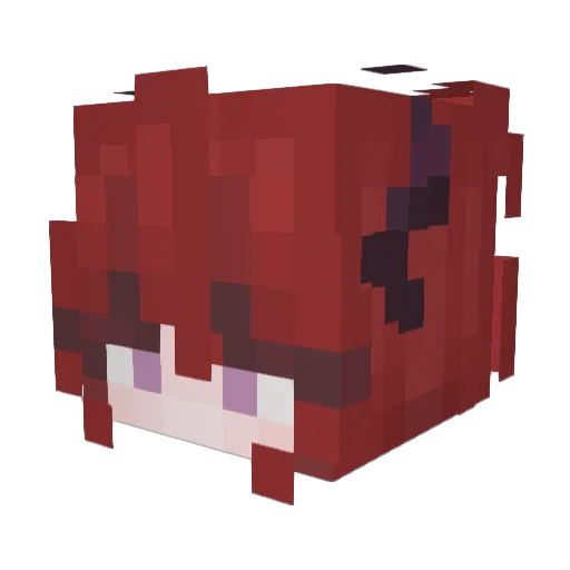 Awgusty Minecraft avatar head, 3D render