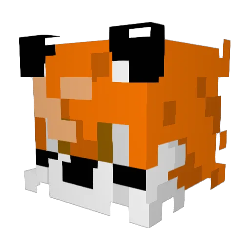AwildDarkElf Minecraft avatar head, 3D render