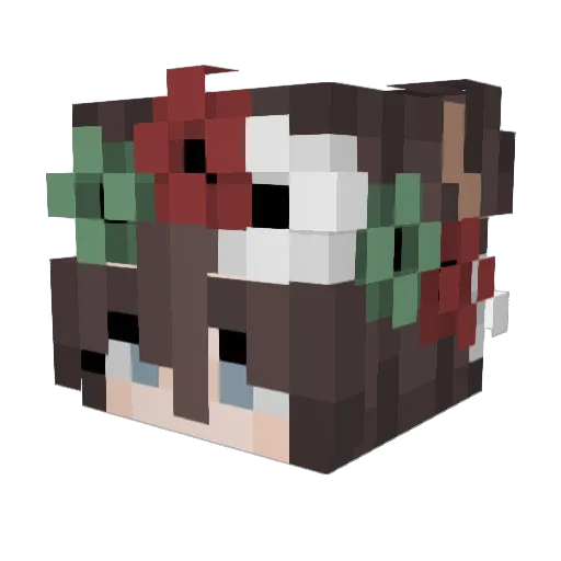 Awiska_ Minecraft avatar head, 3D render