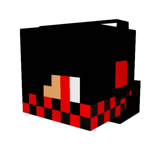 AwkAlt1 Minecraft avatar head, 3D render