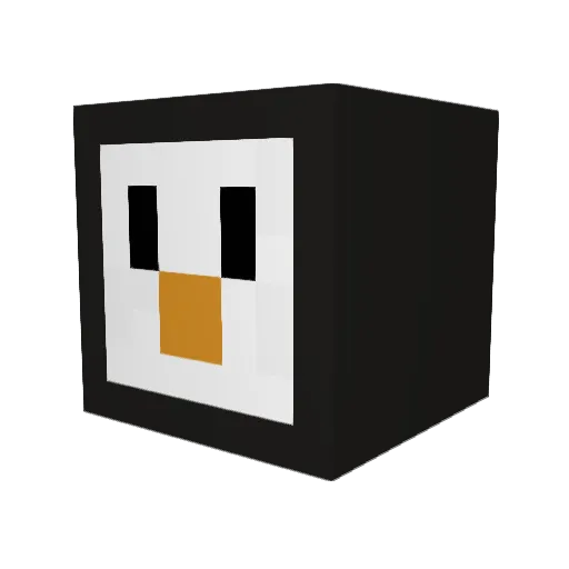 Awkee Minecraft avatar head, 3D render