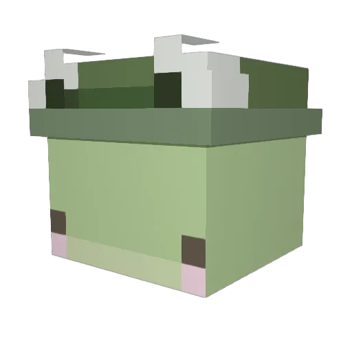 AwkwardAlix Minecraft avatar head, 3D render
