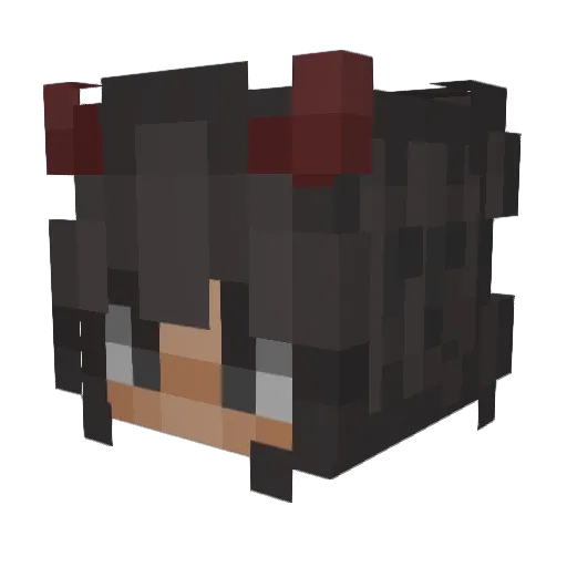 AwkwardM0use Minecraft avatar head, 3D render
