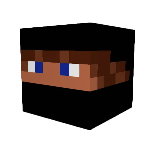 AwkwardNinja97 Minecraft avatar head, 3D render