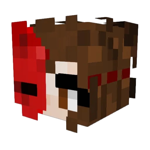 AwkwardlyAbby Minecraft avatar head, 3D render