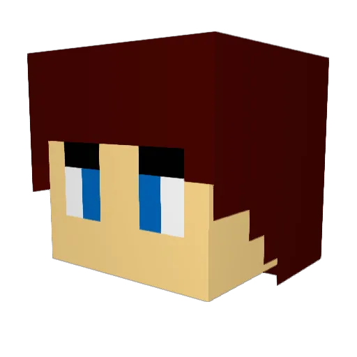 Awkwardsoap Minecraft avatar head, 3D render