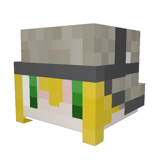 Awloe Minecraft avatar head, 3D render
