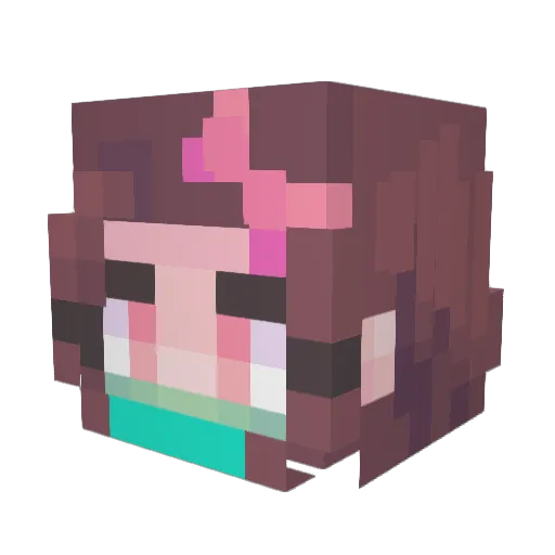 Awmancreepy Minecraft avatar head, 3D render