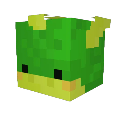 Awokado02 Minecraft avatar head, 3D render