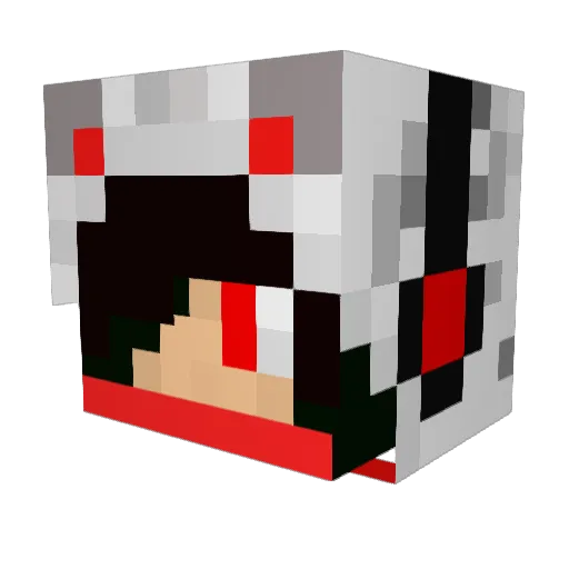 Awokenshard Minecraft avatar head, 3D render