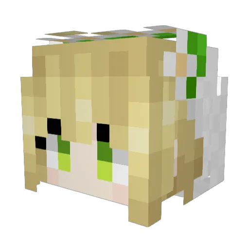 Awoketh7 Minecraft avatar head, 3D render