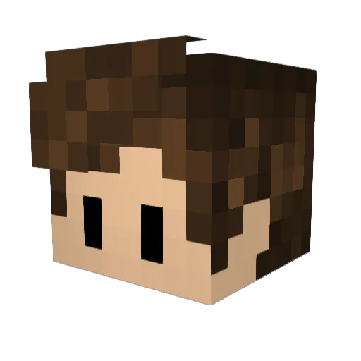 Awoooooooooooo Minecraft avatar head, 3D render