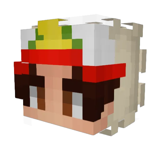 AwpAngel Minecraft avatar head, 3D render