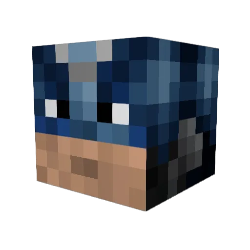 AwpLore Minecraft avatar head, 3D render