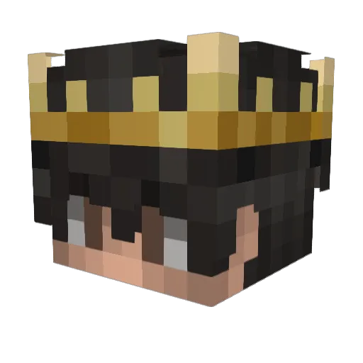 Awpires Minecraft avatar head, 3D render