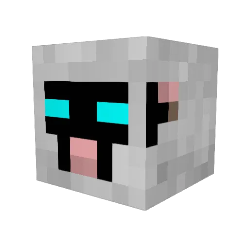 AwsomeChewtoy Minecraft avatar head, 3D render
