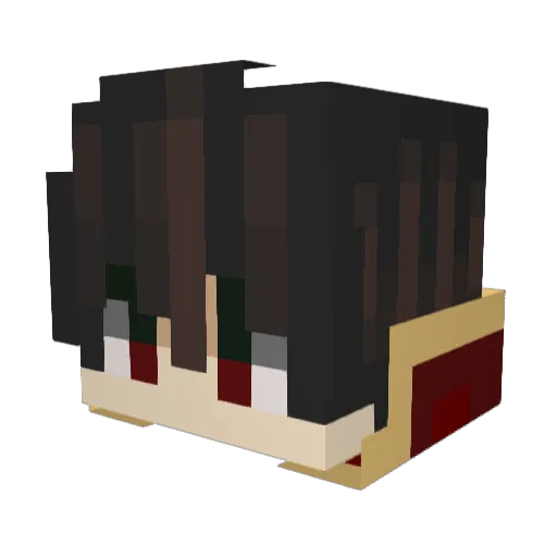 AwstenMA Minecraft avatar head, 3D render