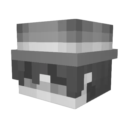 Awsther Minecraft avatar head, 3D render