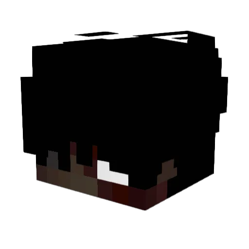 Awth Minecraft avatar head, 3D render