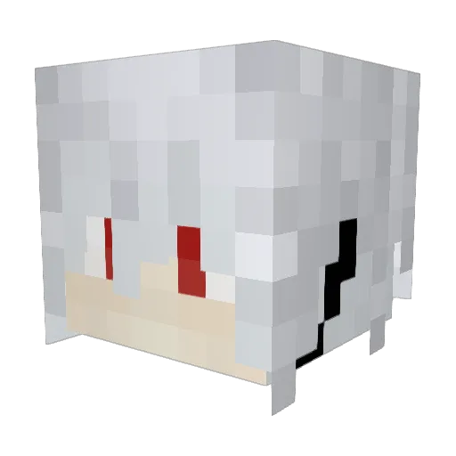 AwwShiro Minecraft avatar head, 3D render