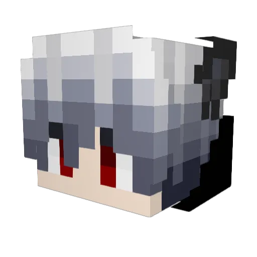 Awwamdutfl Minecraft avatar head, 3D render