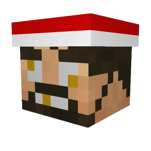 Awwesumness Minecraft avatar head, 3D render