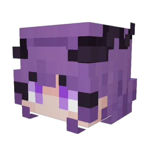 Awyla Minecraft avatar head, 3D render