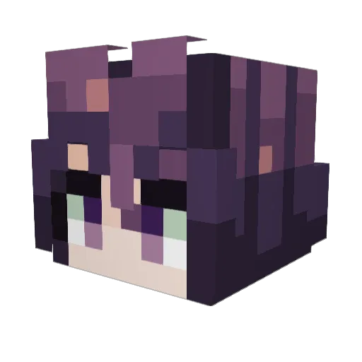 Ax1s_00 Minecraft avatar head, 3D render
