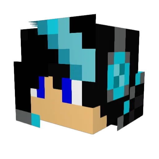 Ax3L_19 Minecraft avatar head, 3D render