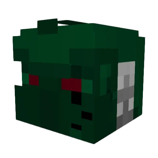 Ax3lius Minecraft avatar head, 3D render