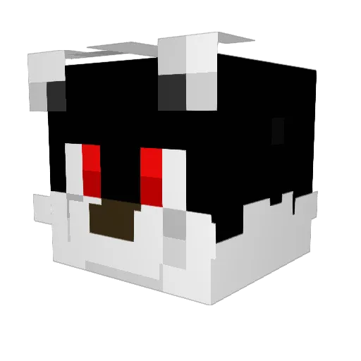 AxM_ Minecraft avatar head, 3D render