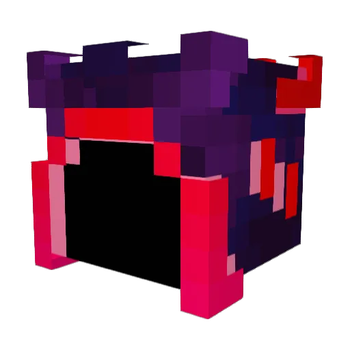 AxRedBull Minecraft avatar head, 3D render