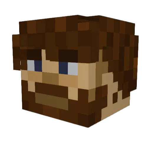 AxSvensson Minecraft avatar head, 3D render