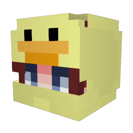 AxVold Minecraft avatar head, 3D render