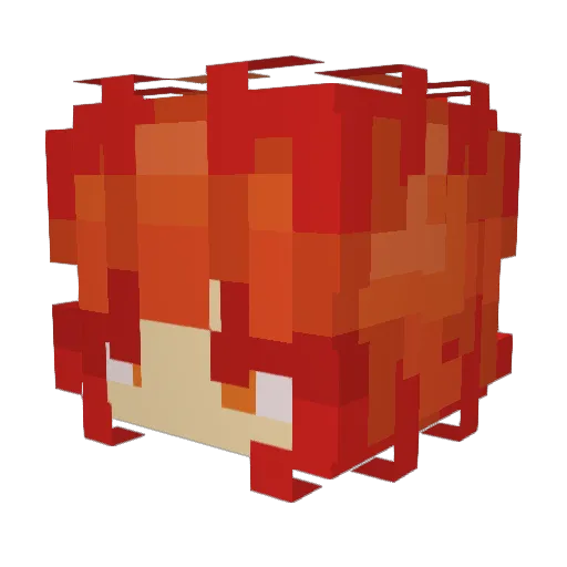 Ax_Man_Dro Minecraft avatar head, 3D render