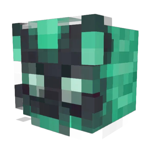 Ax___ Minecraft avatar head, 3D render
