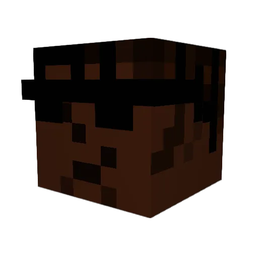 Ax_lotl Minecraft avatar head, 3D render