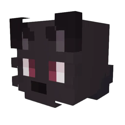 Axalite Minecraft avatar head, 3D render