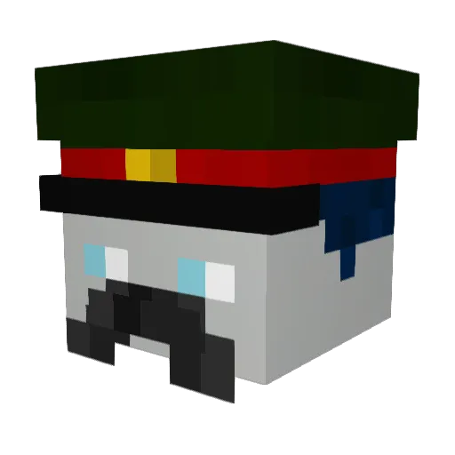AxaniusRAF Minecraft avatar head, 3D render