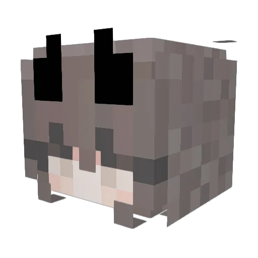 Axazimu Minecraft avatar head, 3D render