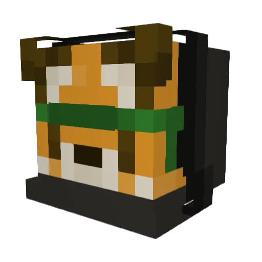 Axbrine Minecraft avatar head, 3D render