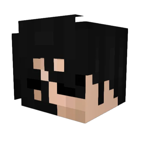 AxcellRod Minecraft avatar head, 3D render