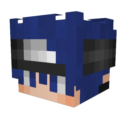 AxcesRSH Minecraft avatar head, 3D render