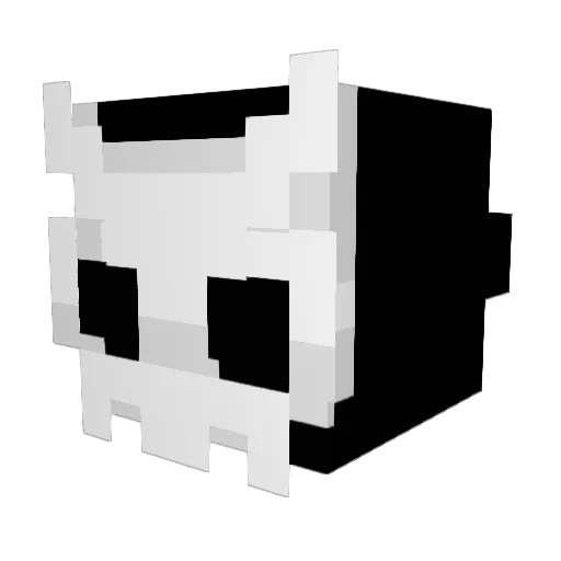 Axdel Minecraft avatar head, 3D render