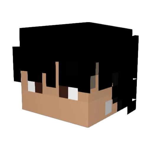AxeHG Minecraft avatar head, 3D render
