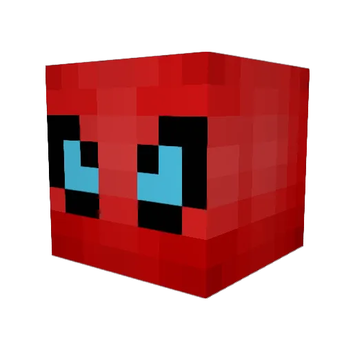 AxeIito Minecraft avatar head, 3D render