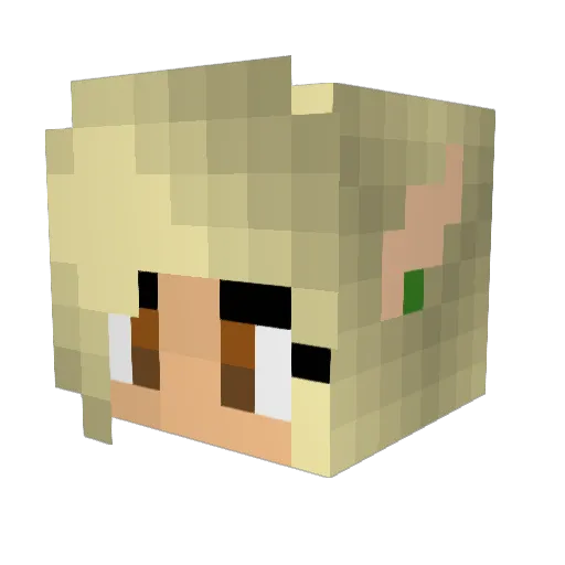 AxeJerem99 Minecraft avatar head, 3D render