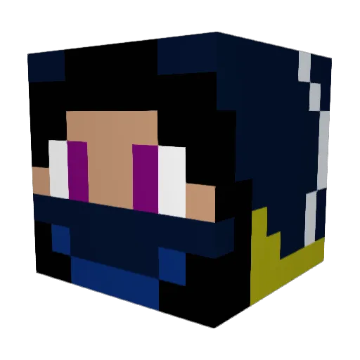AxeMaster24 Minecraft avatar head, 3D render