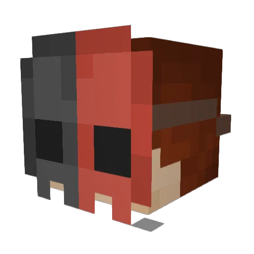 AxeSmack Minecraft avatar head, 3D render