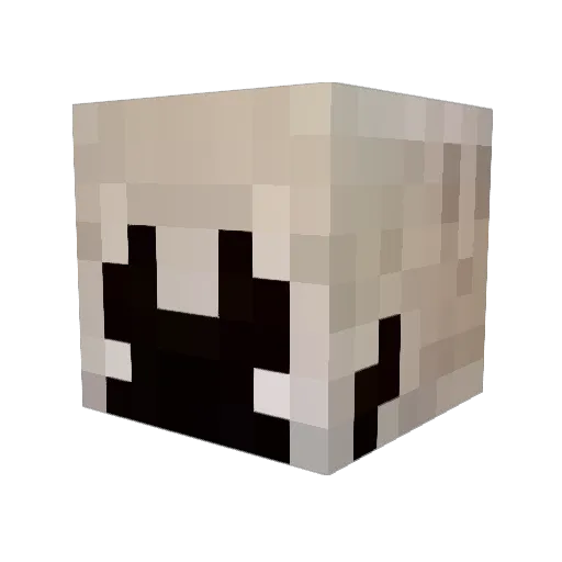 Axea3 Minecraft avatar head, 3D render